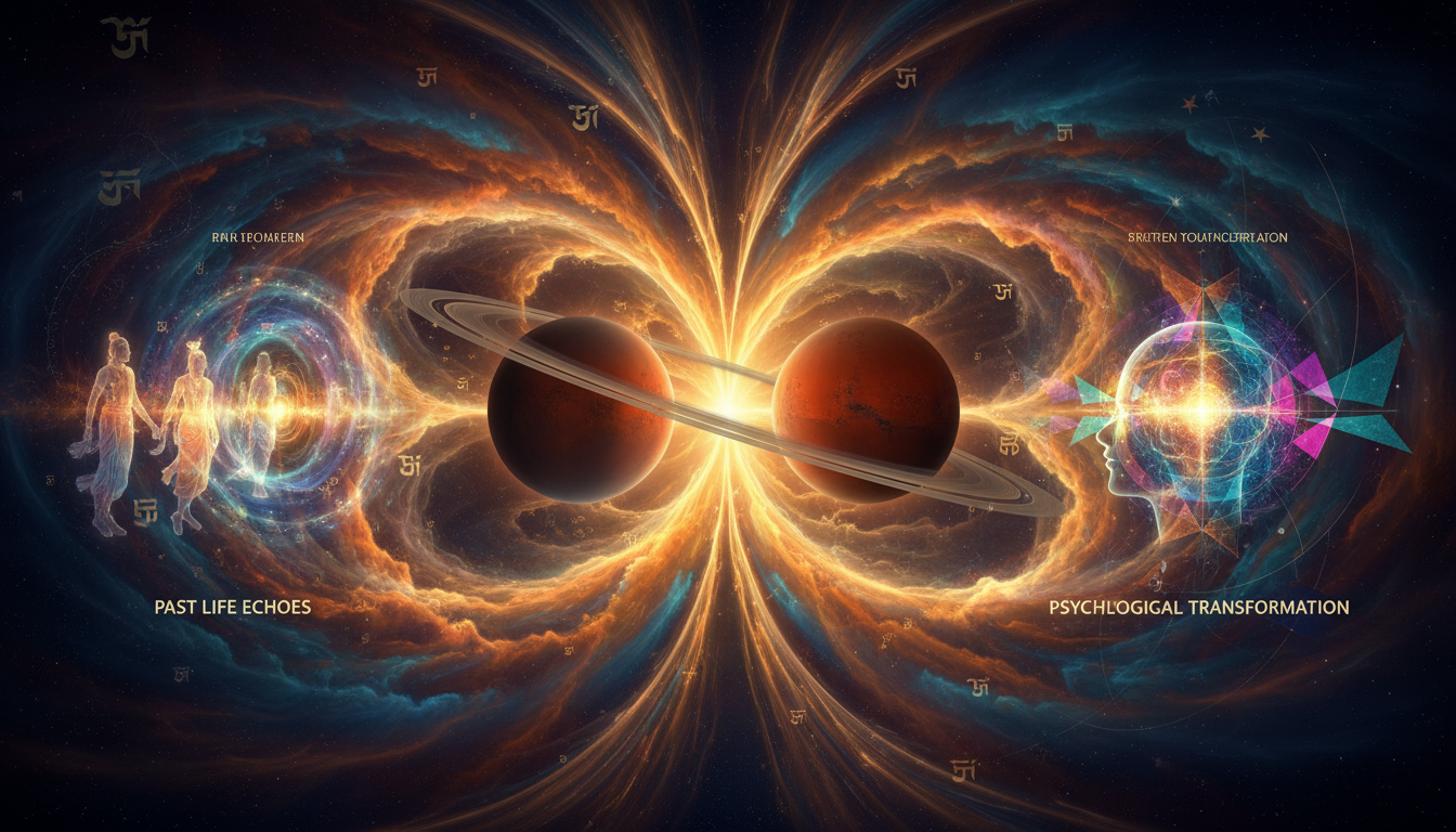 अतीत और वर्तमान के कर्मों को जोड़ते हुए वक्री ग्रहों का आध्यात्मिक और मनोवैज्ञानिक चित्रण